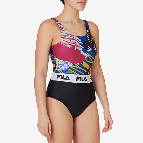 Kadın Mayo Allover Print Onepiece LW411143