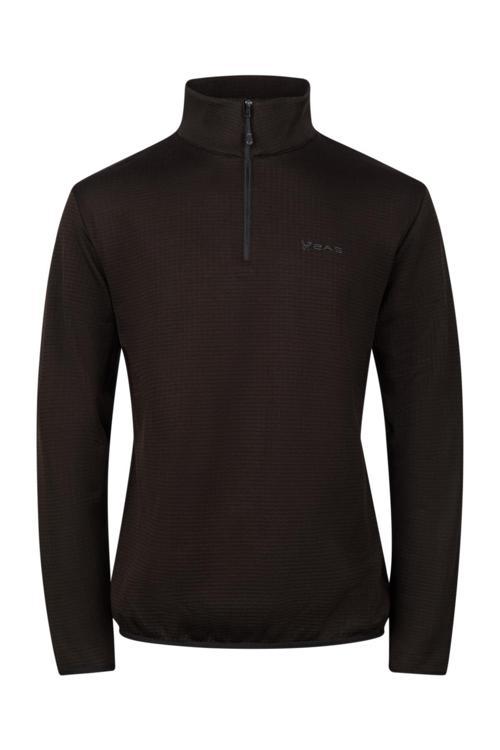 Scott Erkek Yarım Fermuarlı Polar Sweatshirt Siyah