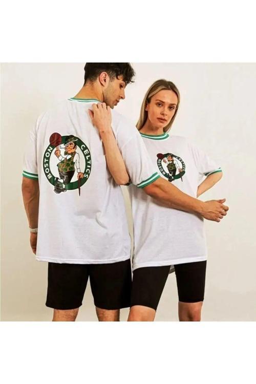 Sevgili Kombini Çift Unisex Baskılı Tişört Beyaz