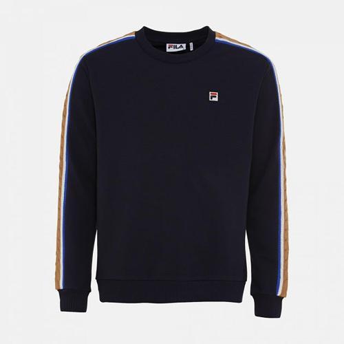 Erkek Bisiklet Yaka Sweatshirt Braid Detail TM411156