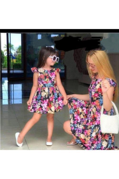 Anne Kız Kombin Elbise