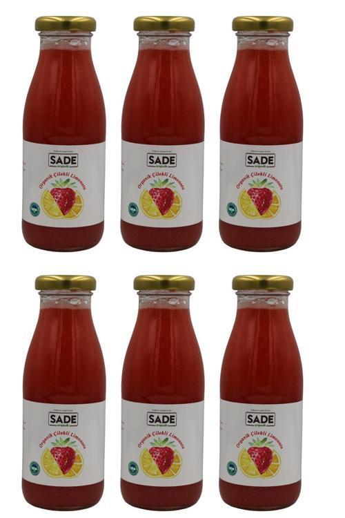 Organik Çilekli Limonata 250 ml. 6'lı Paket