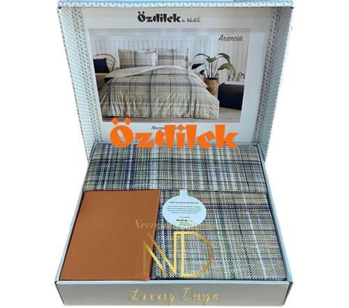 Çift Kişilik Ranforce Nevresim Takımı Arancia Krem