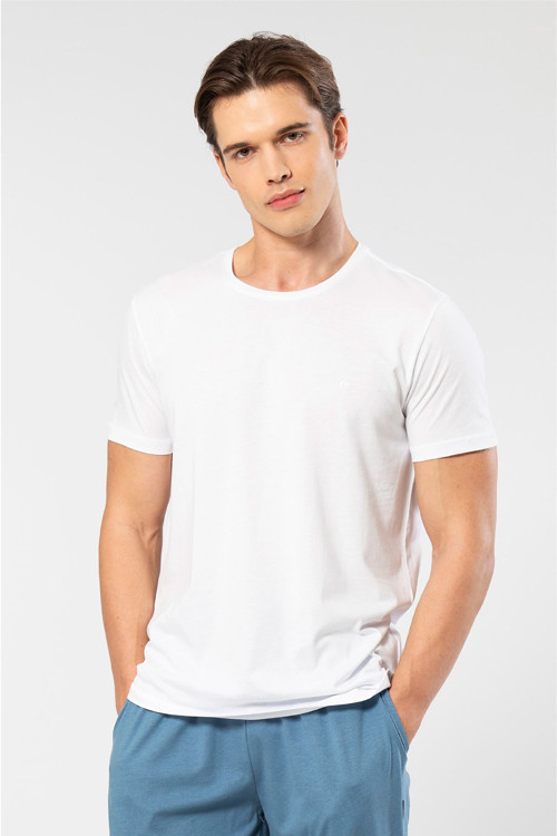 Erkek Bisiklet Yaka T-Shirt