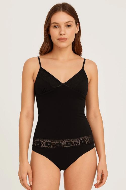 Kadın Askılı Penye Çamaşır Takımı