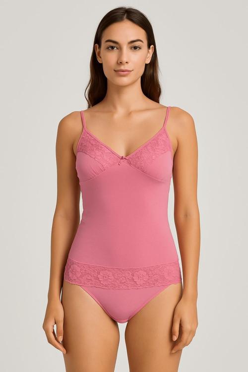 Kadın Desenli Penye Çamaşır Takımı