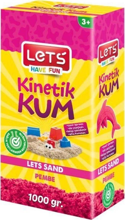 Kinetik Kum 1000 Gr.pembe Karton Kutu