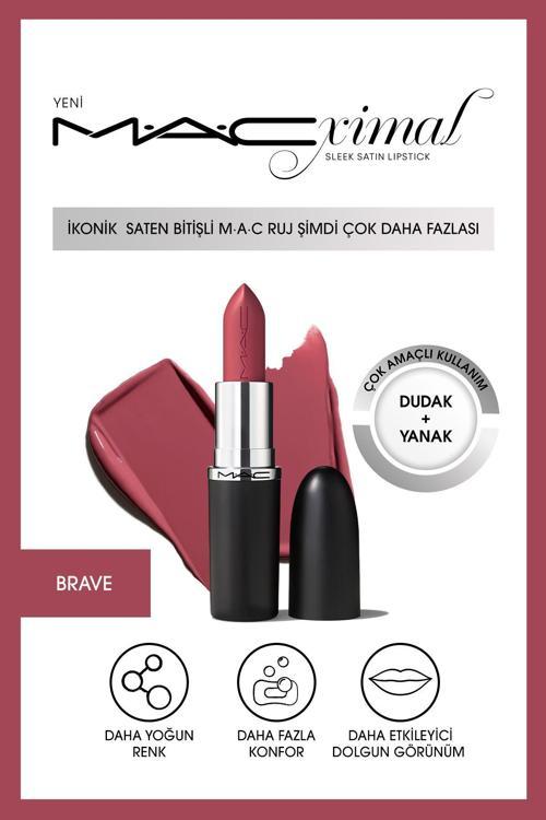 Olağanüstü Formülü Ve Hafif Dokusu İle Saten Bitişli Ruj-Brave 3.5Gm Keynew196