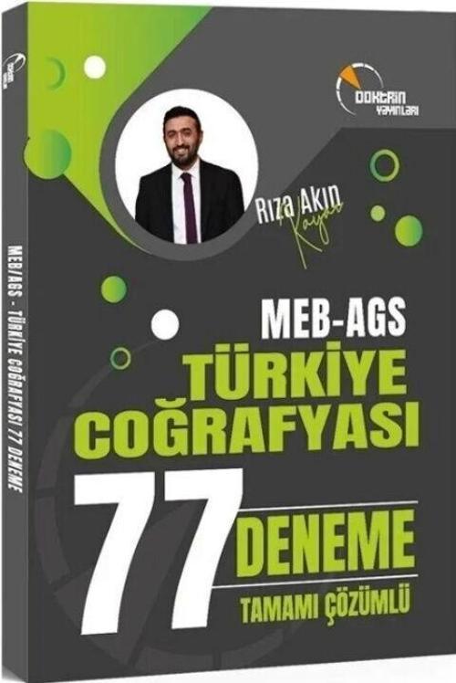 MEB AGS Türkiye Coğrafyası 77 Deneme Doktrin Yayınları