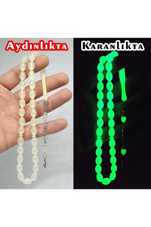 Kedi Gözü Tesbih Karanlıkta Parlayan Fosforlu Kedi Gözü
