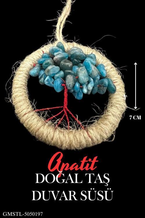 Sertifikalı Apatit Doğal Taş El Yapımı Duvar Süsü & Araba Süsü & Kapı Süsü