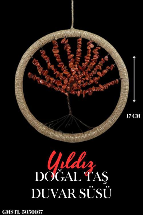 Sertifikalı Doğal Taş El Yapımı Yıldız Taşı Duvar Süsü & Araba Süsü & Kapı Süsü