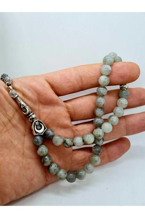 Sertifikalı Doğal Taş Labradorit Tesbih 8mm