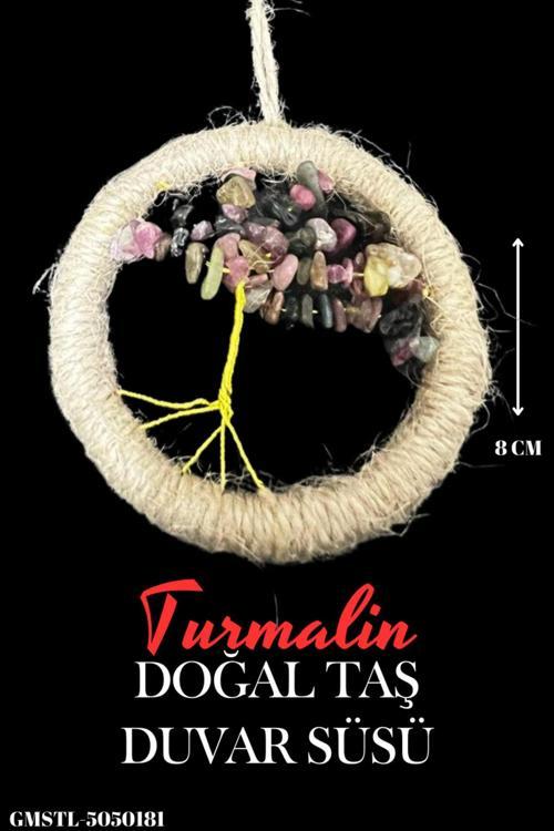 Sertifikalı Turmalin Doğal Taş El Yapımı Duvar Süsü & Araba Süsü & Kapı Süsü