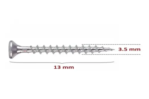 Sunta Vidası 3,5x13 Çinko 50 Adet