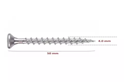 Sunta Vidası 4,0X50 Çinko 100 Adet