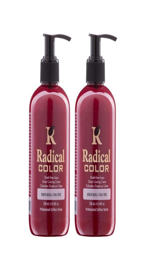 NEW 25/Chilired Amonyaksız Su Bazlı Saç Boyası 250 ML 2 Adet Biber Kızılı