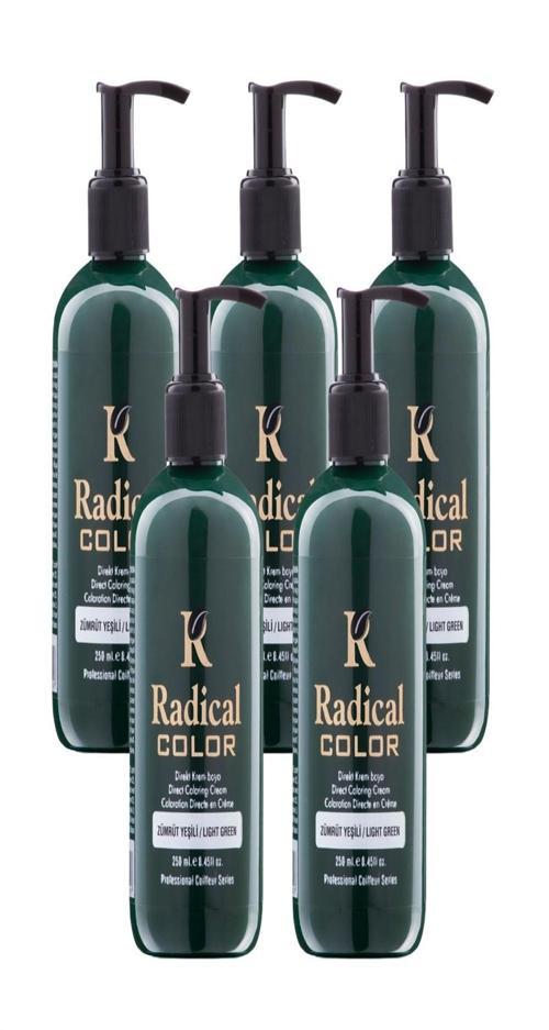 NEW 25/Emerald Amonyaksız Su Bazlı Saç Boyası 250 ML 5 Adet Zümrüt Yeşili