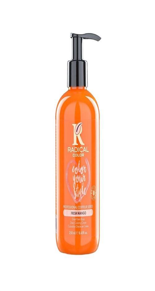 NEW 25/Freshmango Amonyaksız Su Bazlı Saç Boyası 250 ML 1 Adet Mango