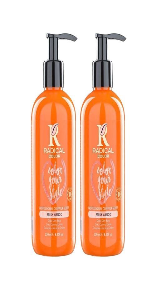 NEW 25/Freshmango Amonyaksız Su Bazlı Saç Boyası 250 ML 2 Adet Mango