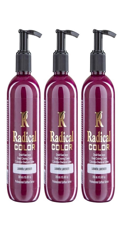 NEW 25/Lavender Amonyaksız Su Bazlı Saç Boyası 250 ML 3 Adet Lavanta