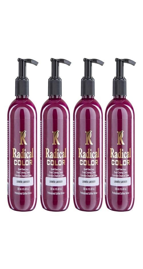 NEW 25/Lavender Amonyaksız Su Bazlı Saç Boyası 250 ML 4 Adet Lavanta