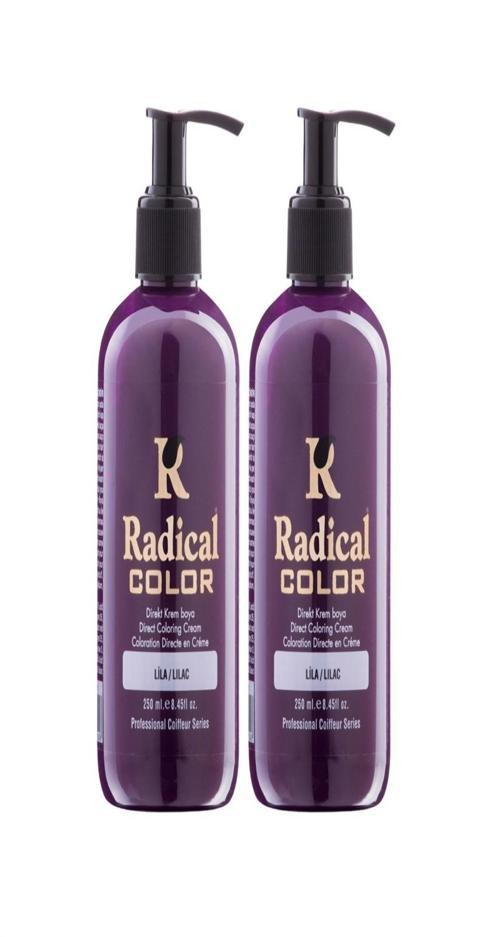 NEW 25/Lilac Amonyaksız Su Bazlı Saç Boyası 250 ML 2 Adet Lila