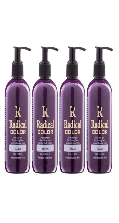 NEW 25/Lilac Amonyaksız Su Bazlı Saç Boyası 250 ML 4 Adet Lila