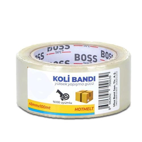 Hotmelt Yüksek Kalite Koli Bandı 45mmx100m Şeffaf