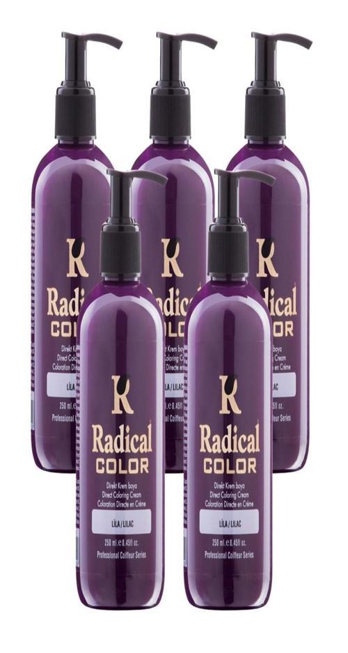 NEW 25/Lilac Amonyaksız Su Bazlı Saç Boyası 250 ML 5 Adet Lila