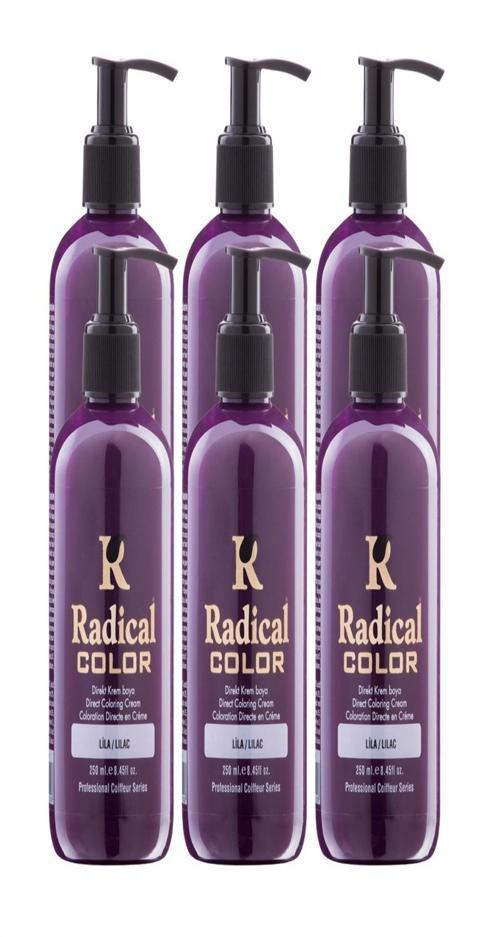 NEW 25/Lilac Amonyaksız Su Bazlı Saç Boyası 250 ML 6 Adet Lila
