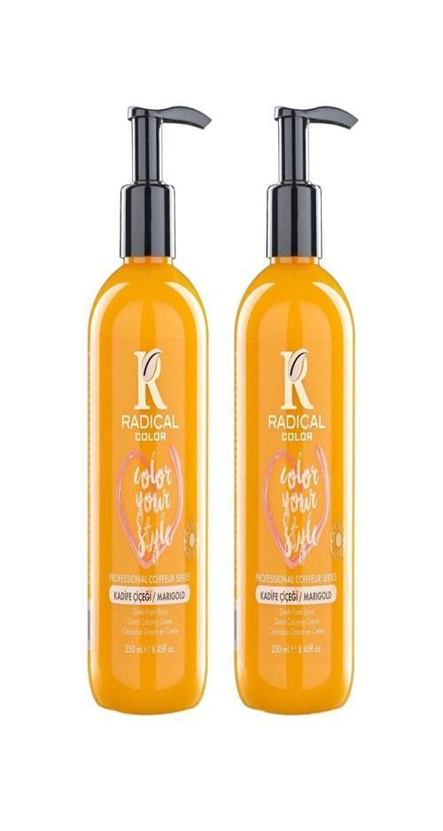NEW 25/Marigold Amonyaksız Su Bazlı Saç Boyası 250 ML 2 Adet Kadife Çiçeği