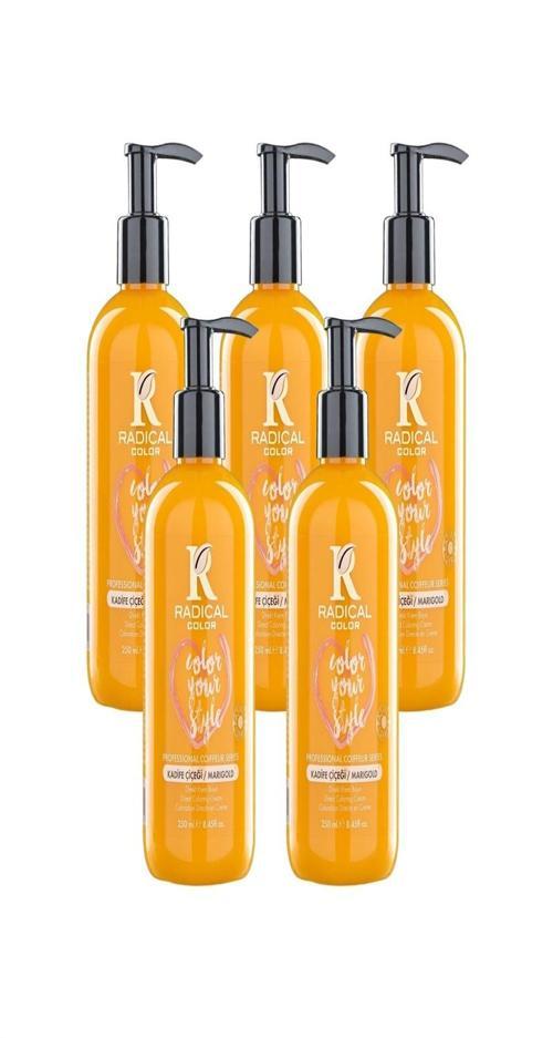 NEW 25/Marigold Amonyaksız Su Bazlı Saç Boyası 250 ML 5 Adet Kadife Çiçeği