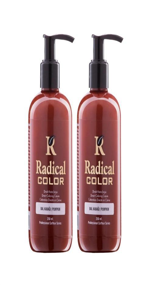 NEW 25/Pumpkin Amonyaksız Su Bazlı Saç Boyası 250 ML 2 Adet Bal Kabağı