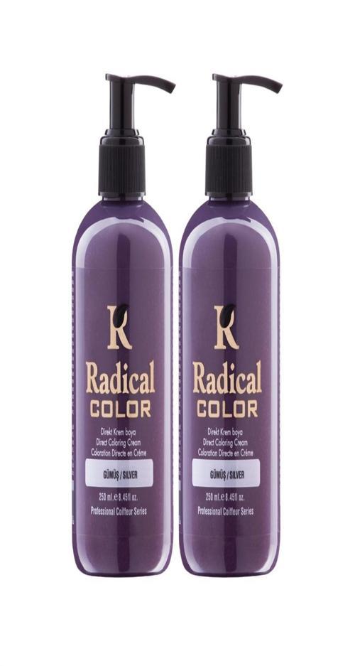 NEW 25/Silver Amonyaksız Su Bazlı Saç Boyası 250 ML 2 Adet Gümüş