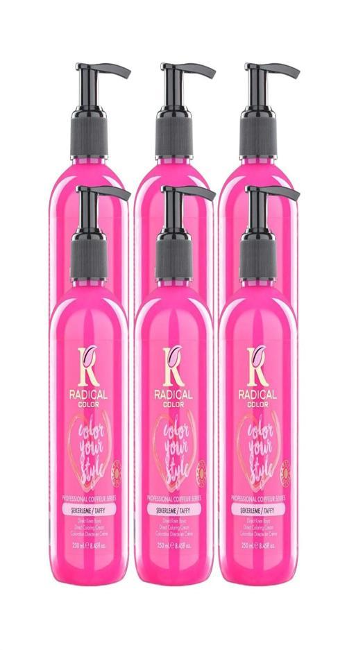 NEW 25/Taffy Amonyaksız Su Bazlı Saç Boyası 250 ML 6 Adet Şekerleme