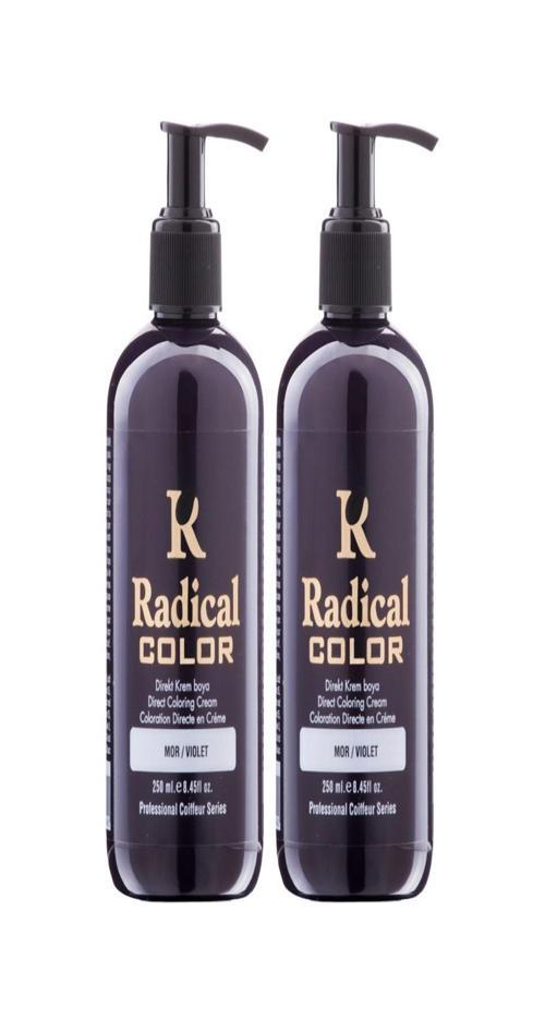 NEW 25/Violet Amonyaksız Su Bazlı Saç Boyası 250 ML 2 Adet Mor