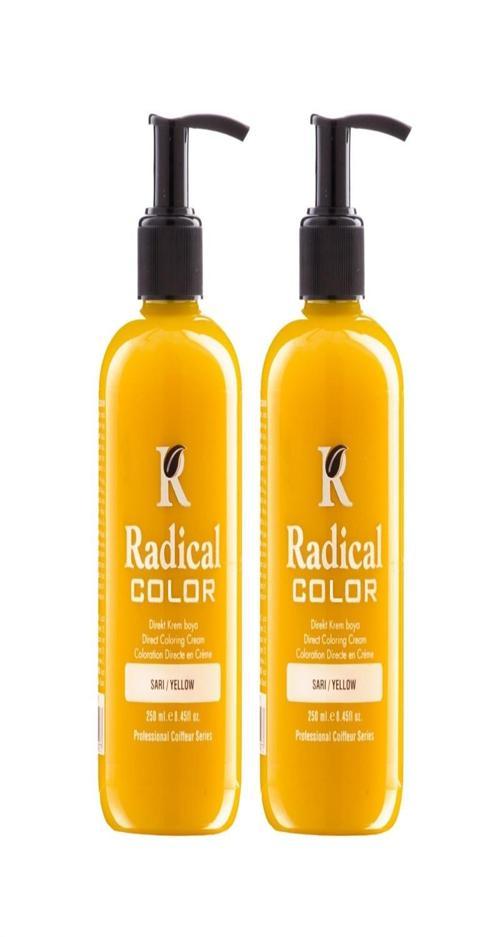 NEW 25/Yellow Amonyaksız Su Bazlı Saç Boyası 250 ML 2 Adet Sarı
