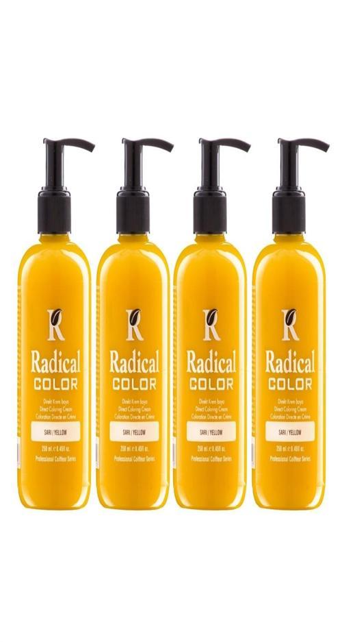 NEW 25/Yellow Amonyaksız Su Bazlı Saç Boyası 250 ML 4 Adet Sarı