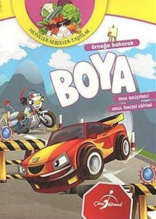 Örneğe Bakarak Boya-Meyveler,Sebzeler,Taşıtlar