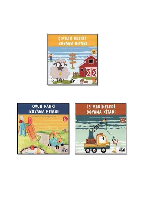 İş Makineleri - Çiftlik Gezisi - Oyun Parkı Boyama Kitapları