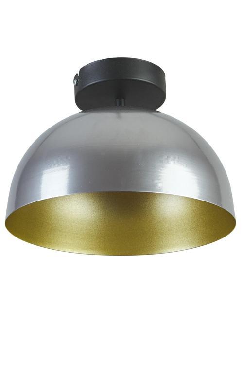 Neo Modern Tasarım Cafe Mutfak Metal Gri Içi Gold Plafonyer Tekli Avize