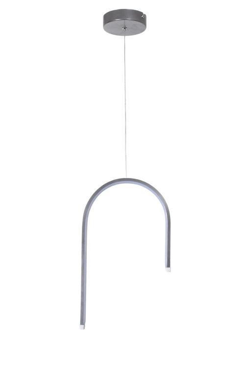 Opel Modern Tasarım Yatak Odası - Salon - Mutfak Gri Renk Beyaz Ledli Tekli Led Avize