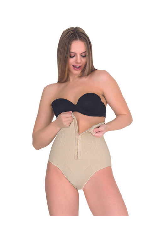 Kadın Agraflı Yüksek Bel Büyük Beden Slip Korse 1108