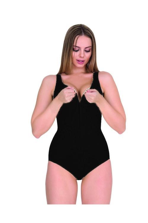 Kadın Agraflı Çıtçıtlı Kalın Askılı Rengi Sıkılaştırıcı Inceltici Badi Korse 9109
