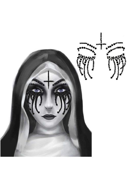 Halloween - Cadılar Bayramı Yüz Süsleme Taşları Kostüm