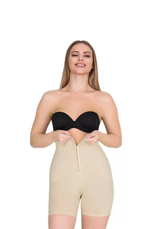 Kadın Agraflı Büyük Beden Toparlayıcı Siyah Korse 2226
