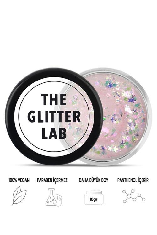 Jel Formlu Parlak Glitter - White Stars