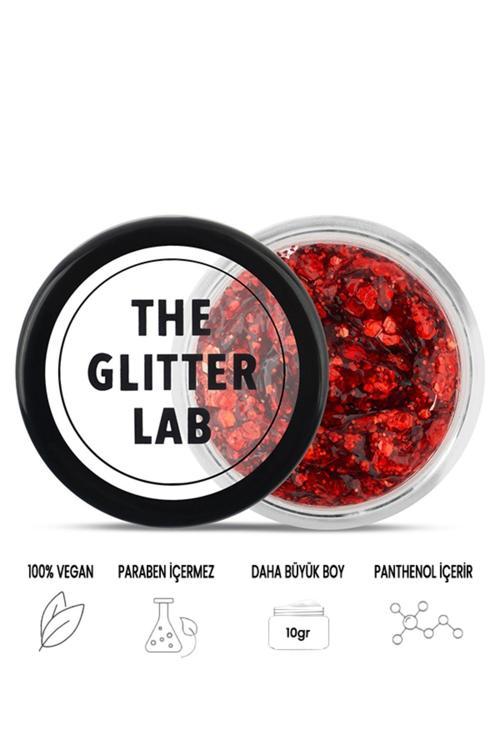 Jel Formlu Parlak Glitter Red Velvet