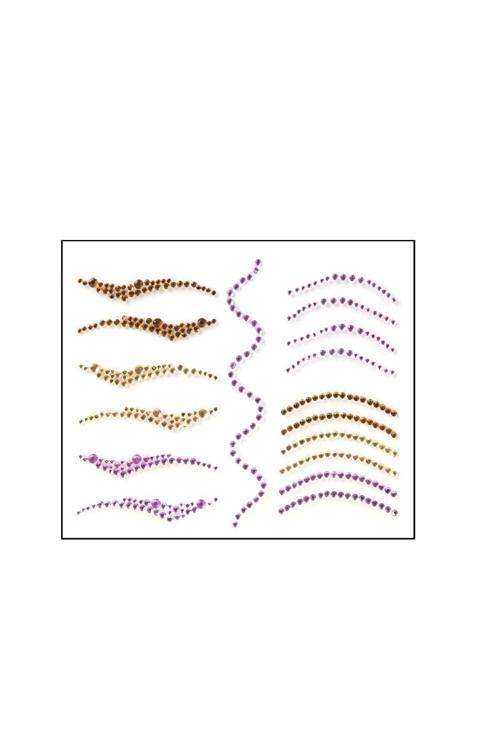 Yüz Aksesuarı Eyeliner Kristal Taşlar